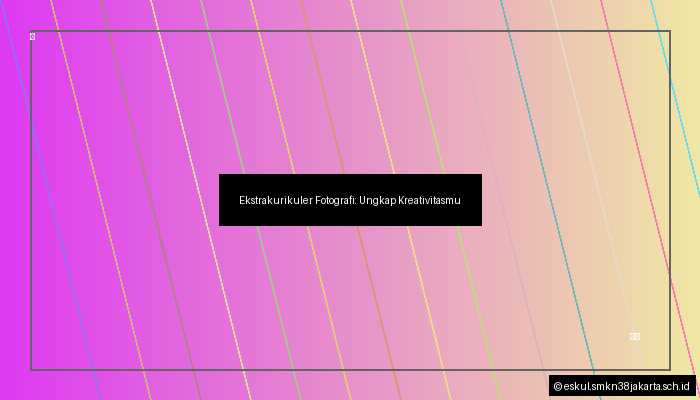 Ekstrakurikuler Fotografi: Ungkap Kreativitasmu